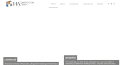 Desktop Screenshot of haconstructiondesign.com