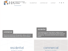 Tablet Screenshot of haconstructiondesign.com